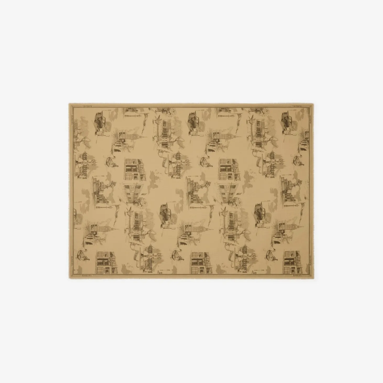 London Landmarks Wool Silk Scarf