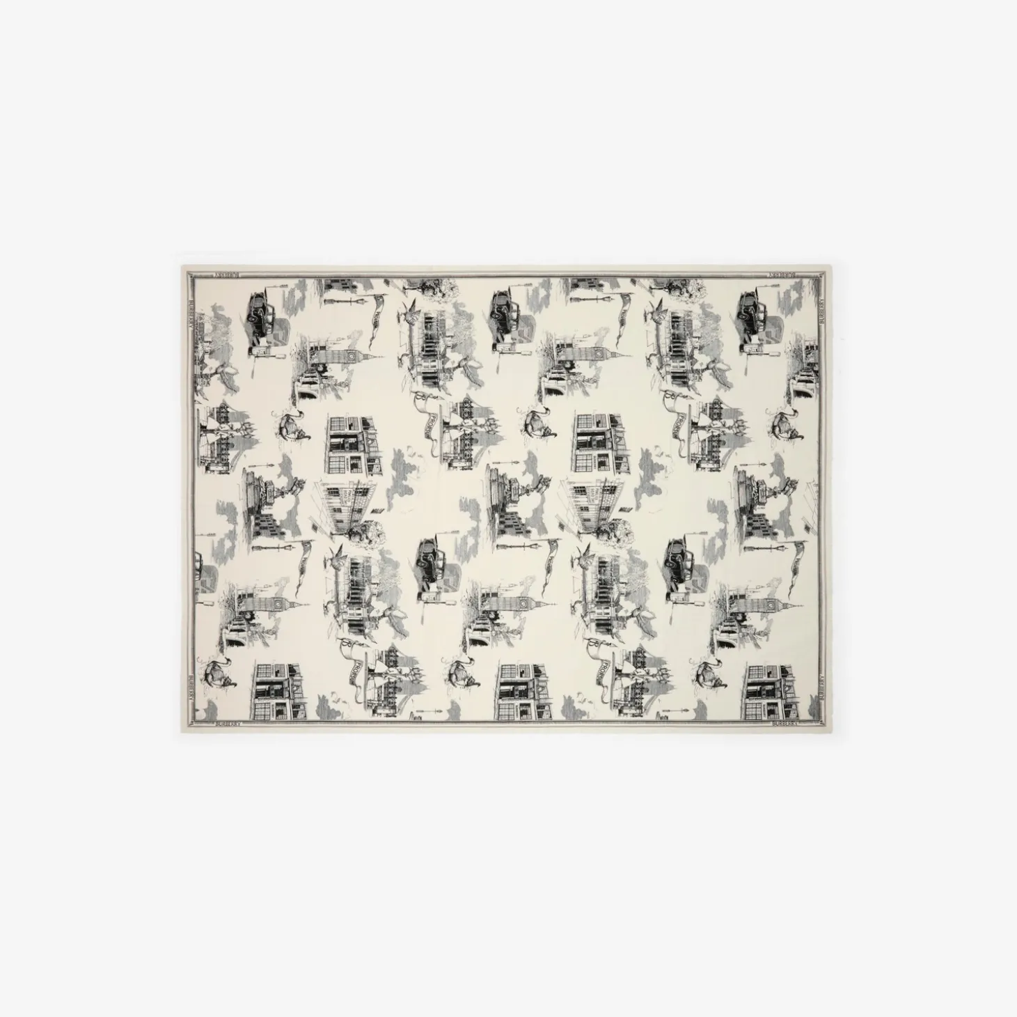 London Landmarks Wool Silk Scarf