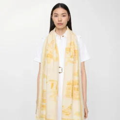 London Landmarks Wool Silk Scarf
