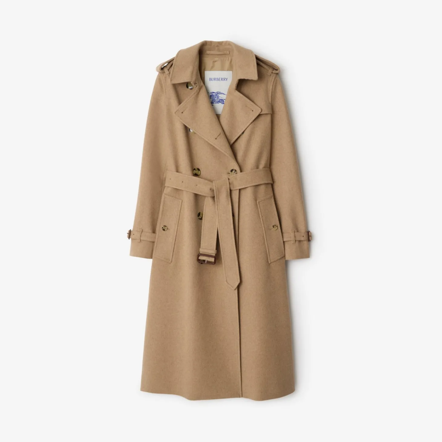 Long Cashmere Kensington Trench Coat