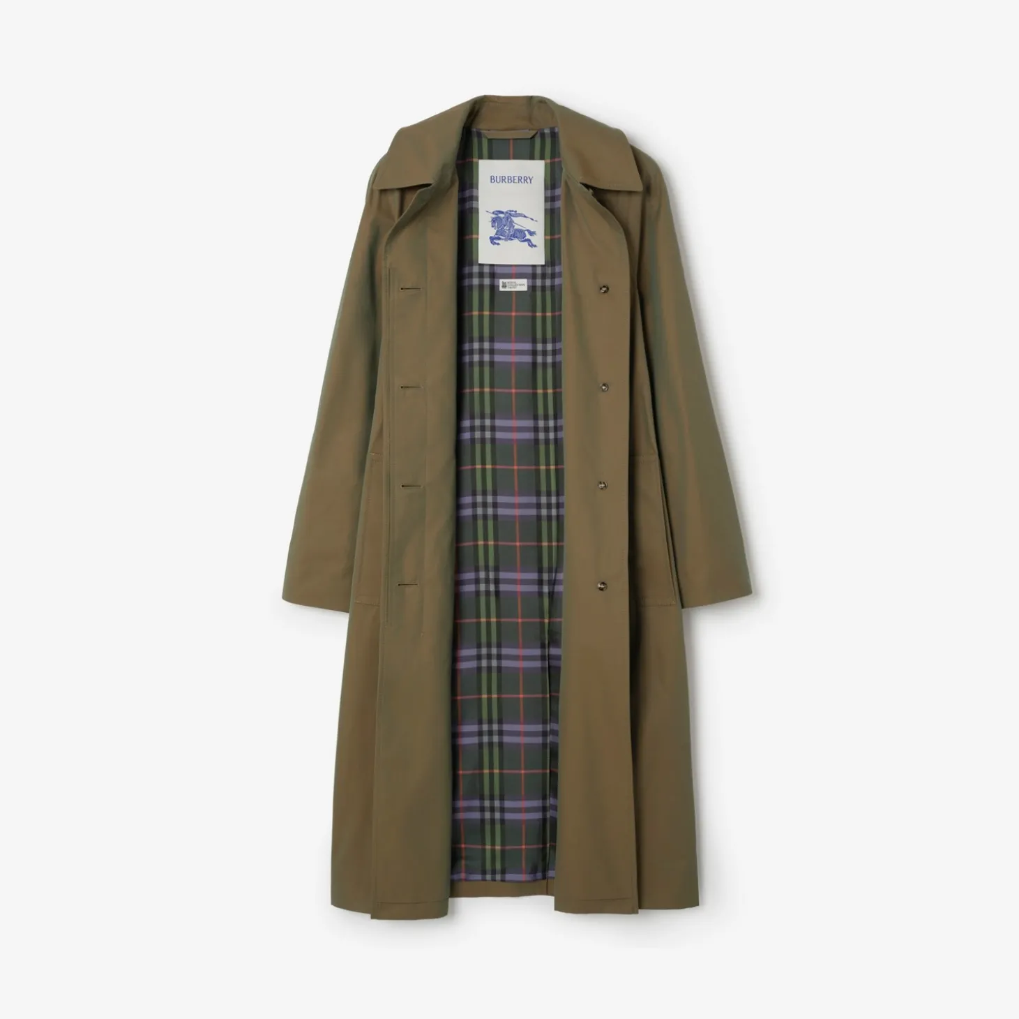 Long Gabardine Car Coat
