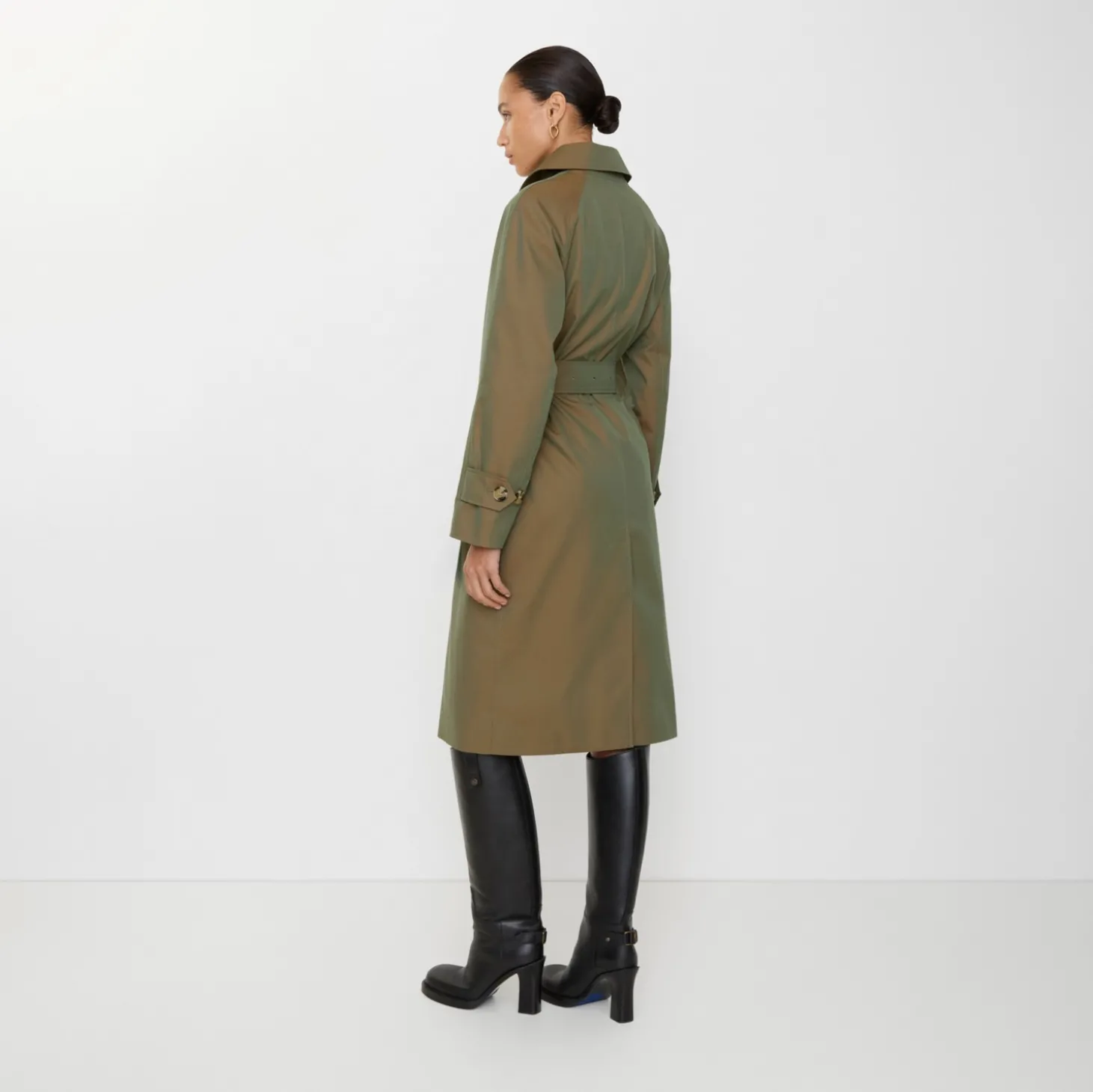 Long Gabardine Car Coat
