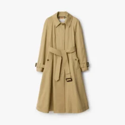 Long Gabardine Ellingham Fit-and-flare Car Coat