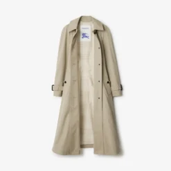 Long Gabardine Ellingham Fit-and-flare Car Coat