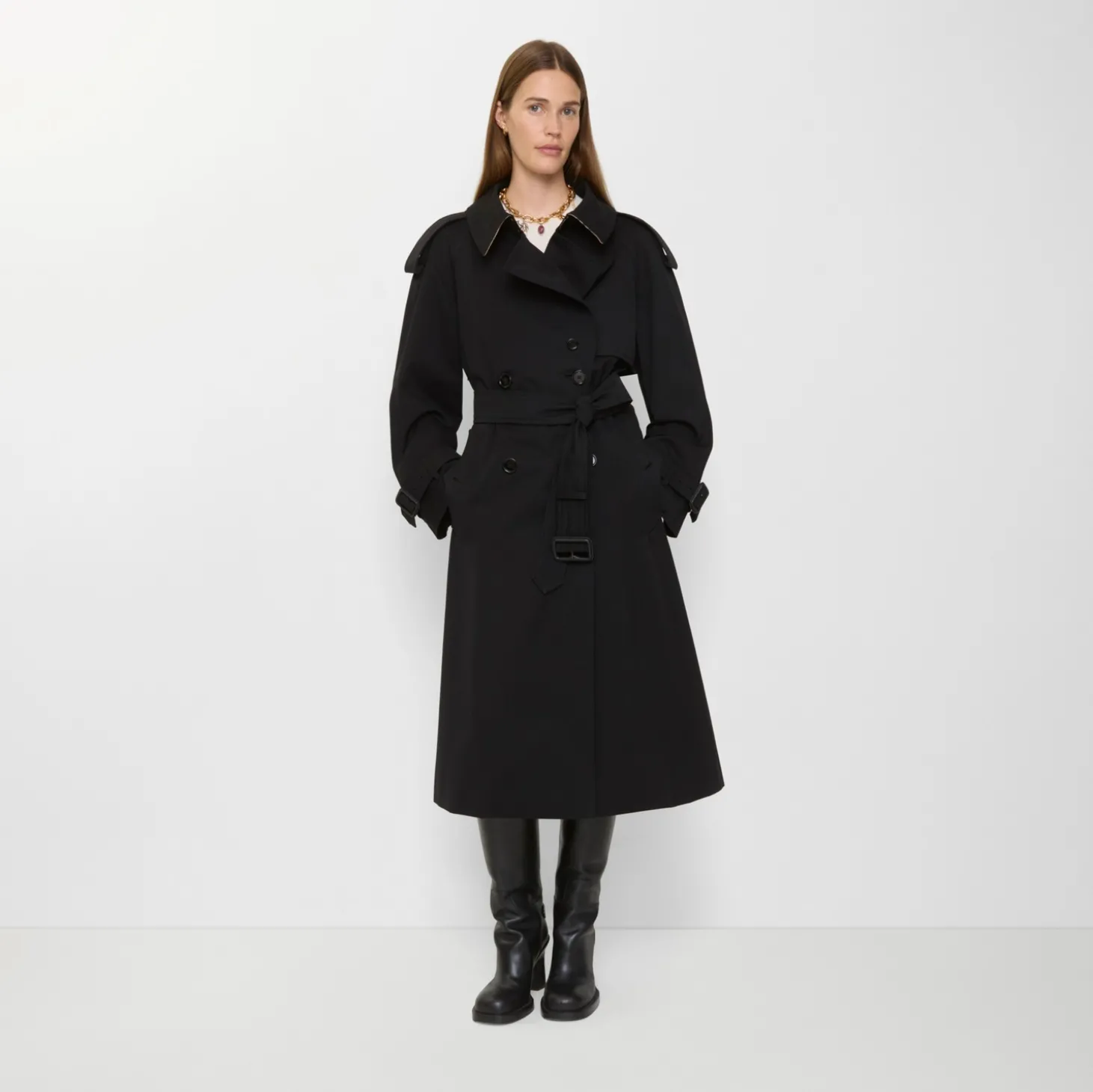 Long Gabardine Fitzrovia Trench Coat