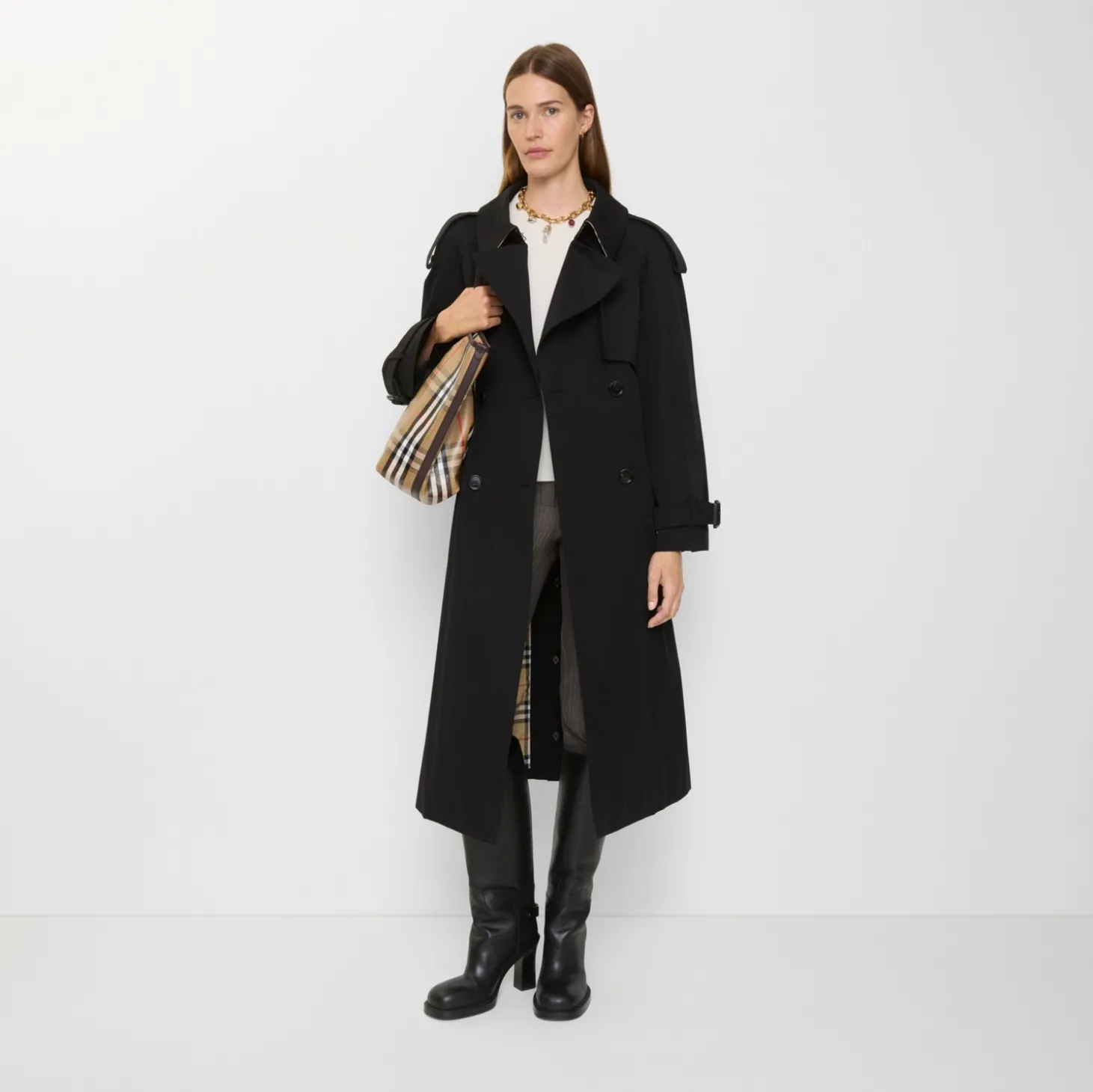 Long Gabardine Fitzrovia Trench Coat
