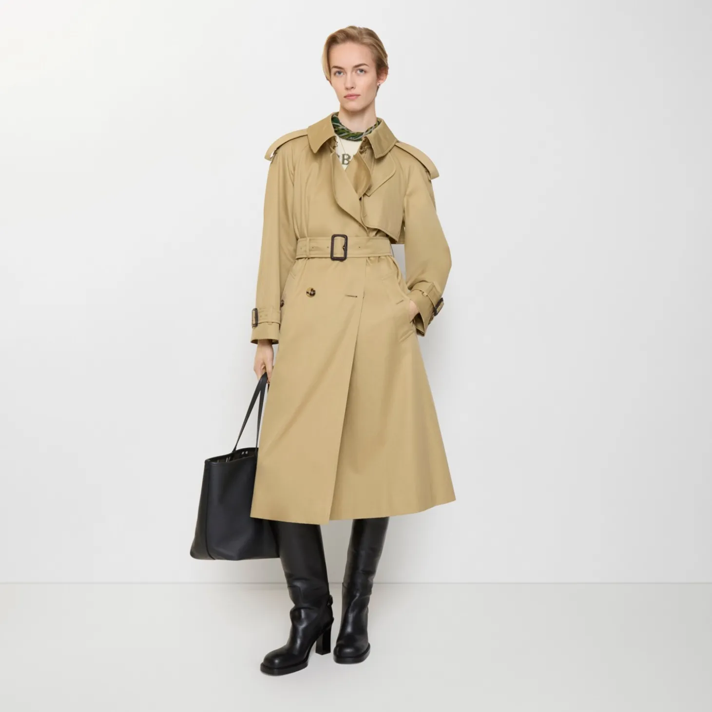 Long Gabardine Fitzrovia Trench Coat
