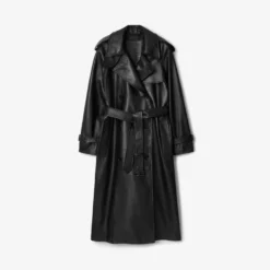 Long Leather Castleford Trench Coat