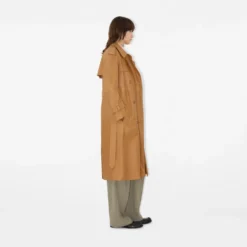 Long Leather Castleford Trench Coat