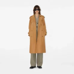 Long Leather Castleford Trench Coat