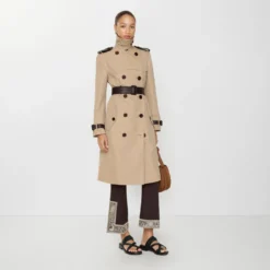 Long Silk Cotton Foxfield Trench Coat