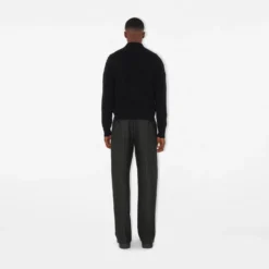 Long-sleeve Cashmere Blend Polo Shirt