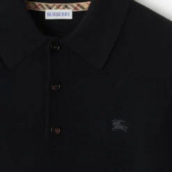 Long-sleeve Cashmere Blend Polo Shirt