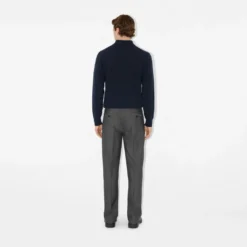 Long-sleeve Cashmere Blend Polo Shirt