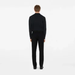 Long-sleeve Cotton Polo Shirt