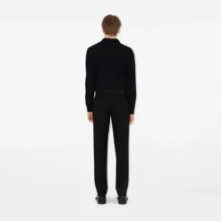 Long-sleeve Cotton Polo Shirt