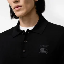 Long-sleeve Knight Wool Polo Shirt