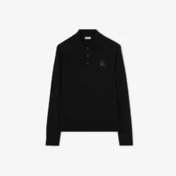 Long-sleeve Knight Wool Polo Shirt