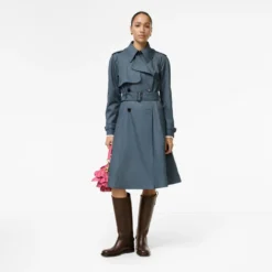 Long Tropical Gabardine Pembury Trench Coat