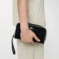 Medium Check Trim Travel Pouch