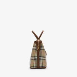 Medium Check Zip Tote