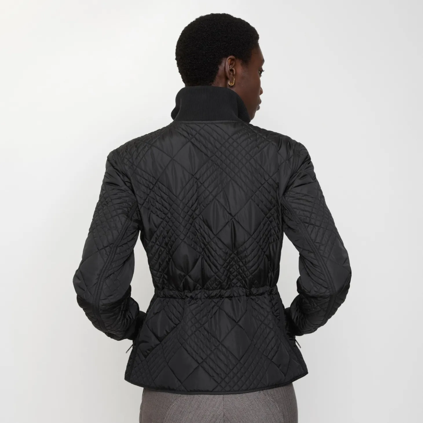 Micro Check-stitch Nylon Wakerley Jacket