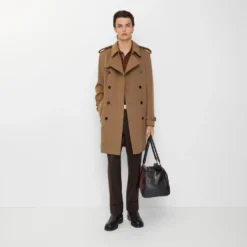 Mid-length Cashmere Hastings Trench Coat
