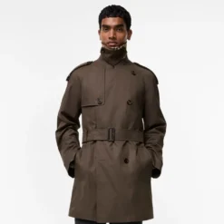 Mid-length Gabardine Leadenham Trench Coat