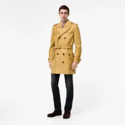 Mid-length Leather Leverton Trench Coat