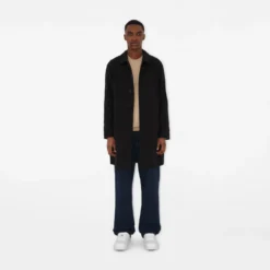 Mid-length Tropical Gabardine Camden Car Coat