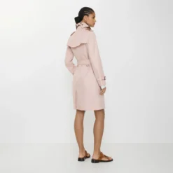 Mid-length Tropical Gabardine Kensington Trench Coat
