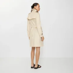 Mid-length Tropical Gabardine Kensington Trench Coat
