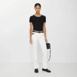 Mid-rise Straight Jeans