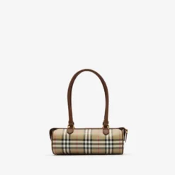 Mini Check Barrel Bag
