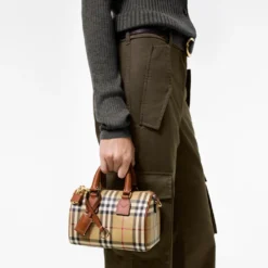Mini Check Bowling Bag