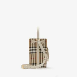 Mini Check Bucket Bag