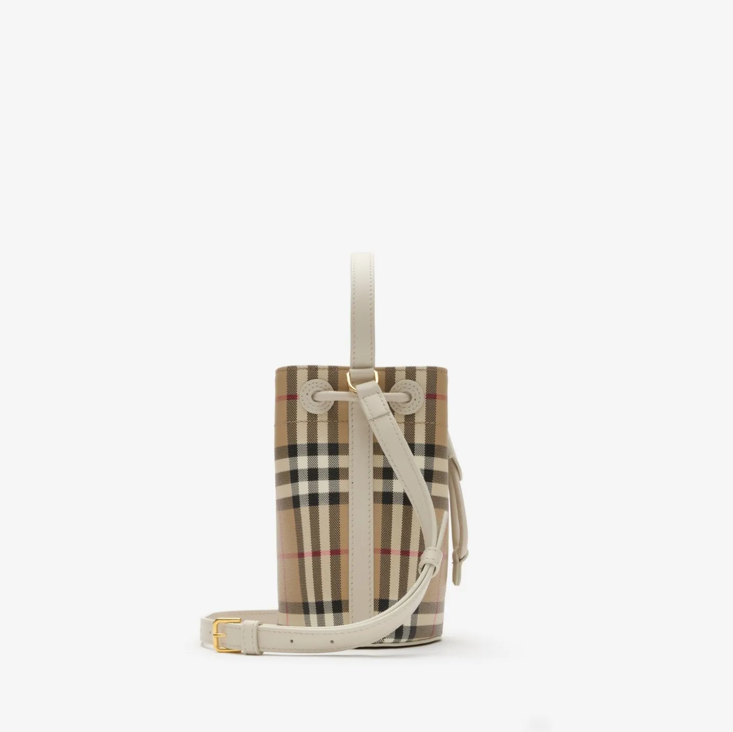 Mini Check Bucket Bag