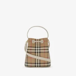 Mini Check Bucket Bag