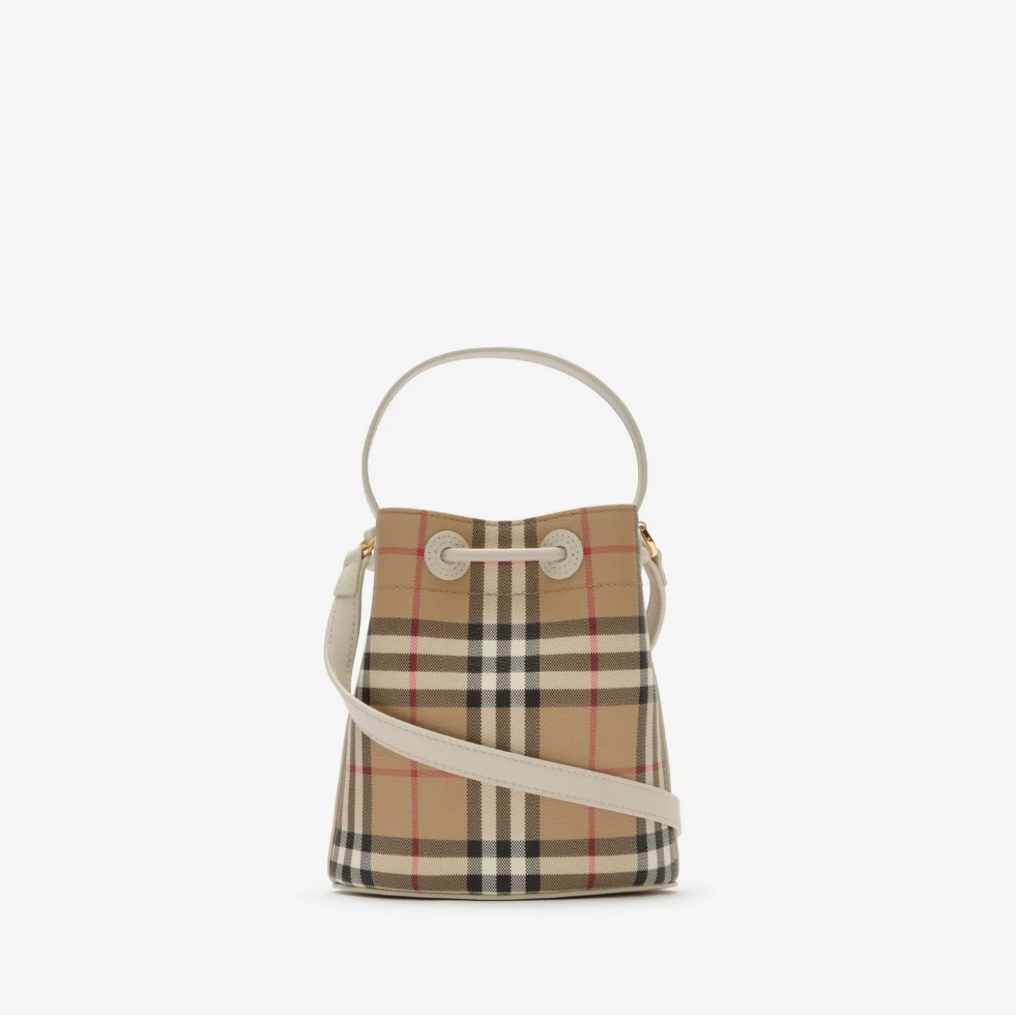 Mini Check Bucket Bag