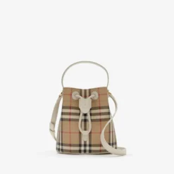 Mini Check Bucket Bag
