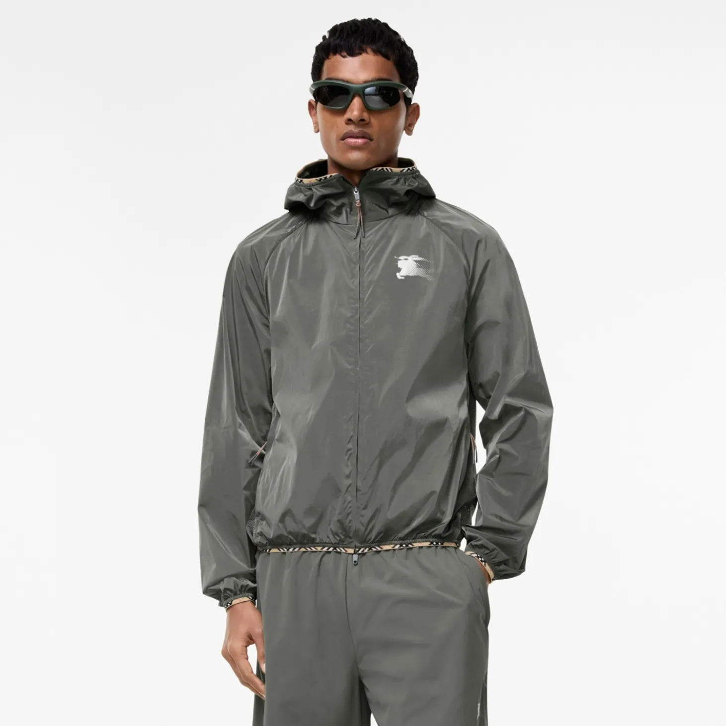 Nylon Hooded Jacket