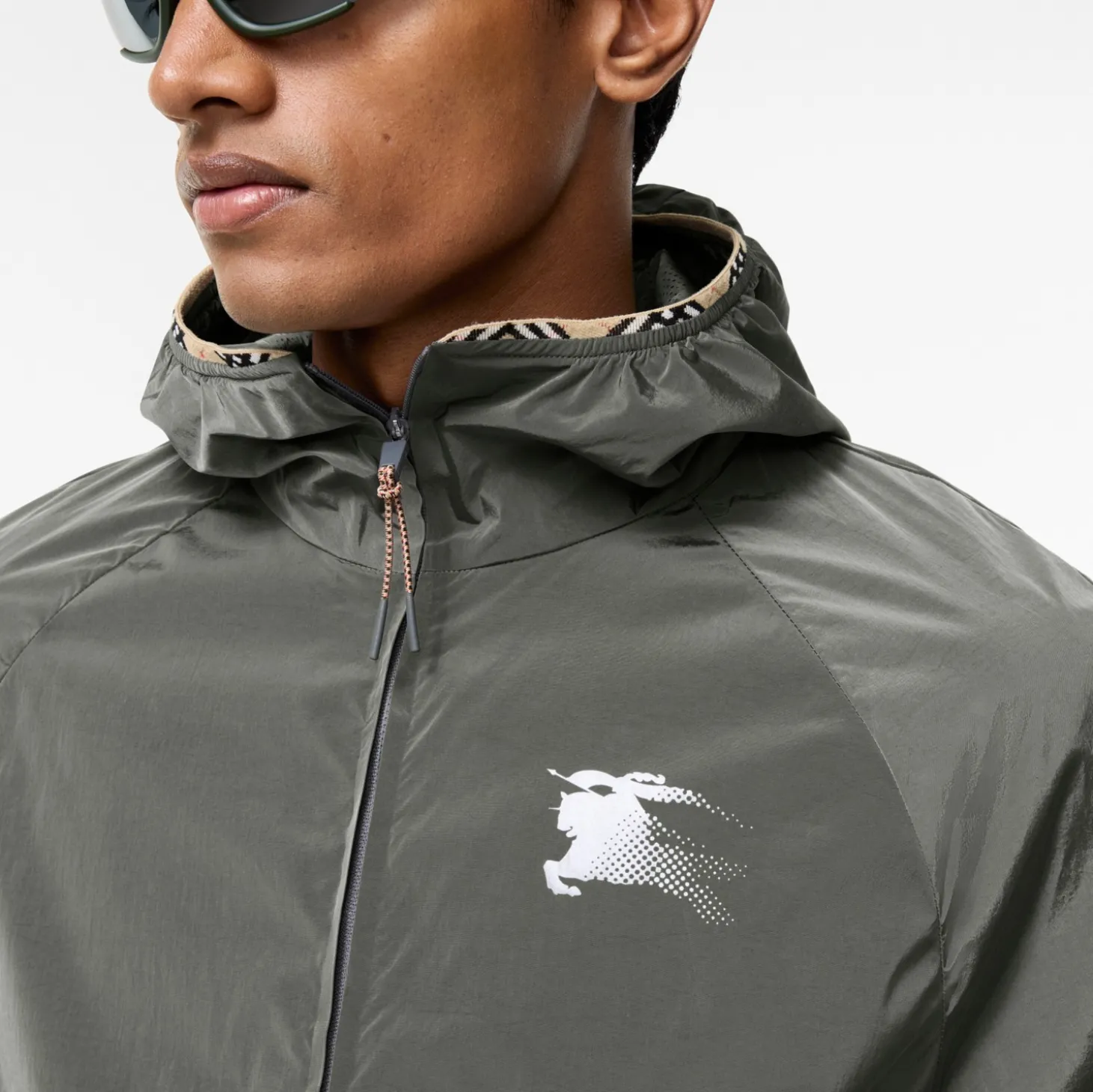 Nylon Hooded Jacket