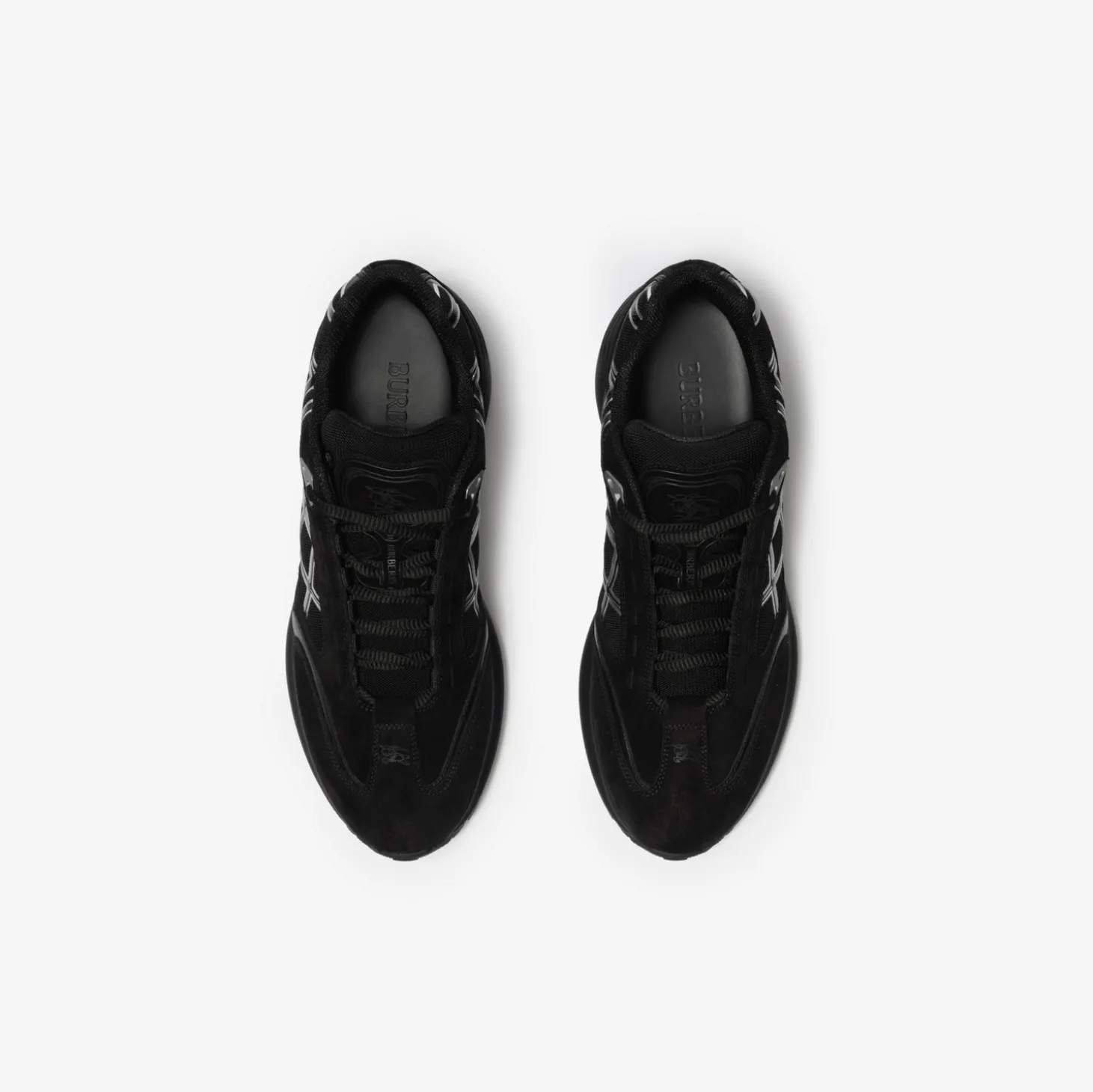 Nylon, Suede and Leather Eclipse Sneakers