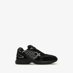 Nylon, Suede and Leather Eclipse Sneakers