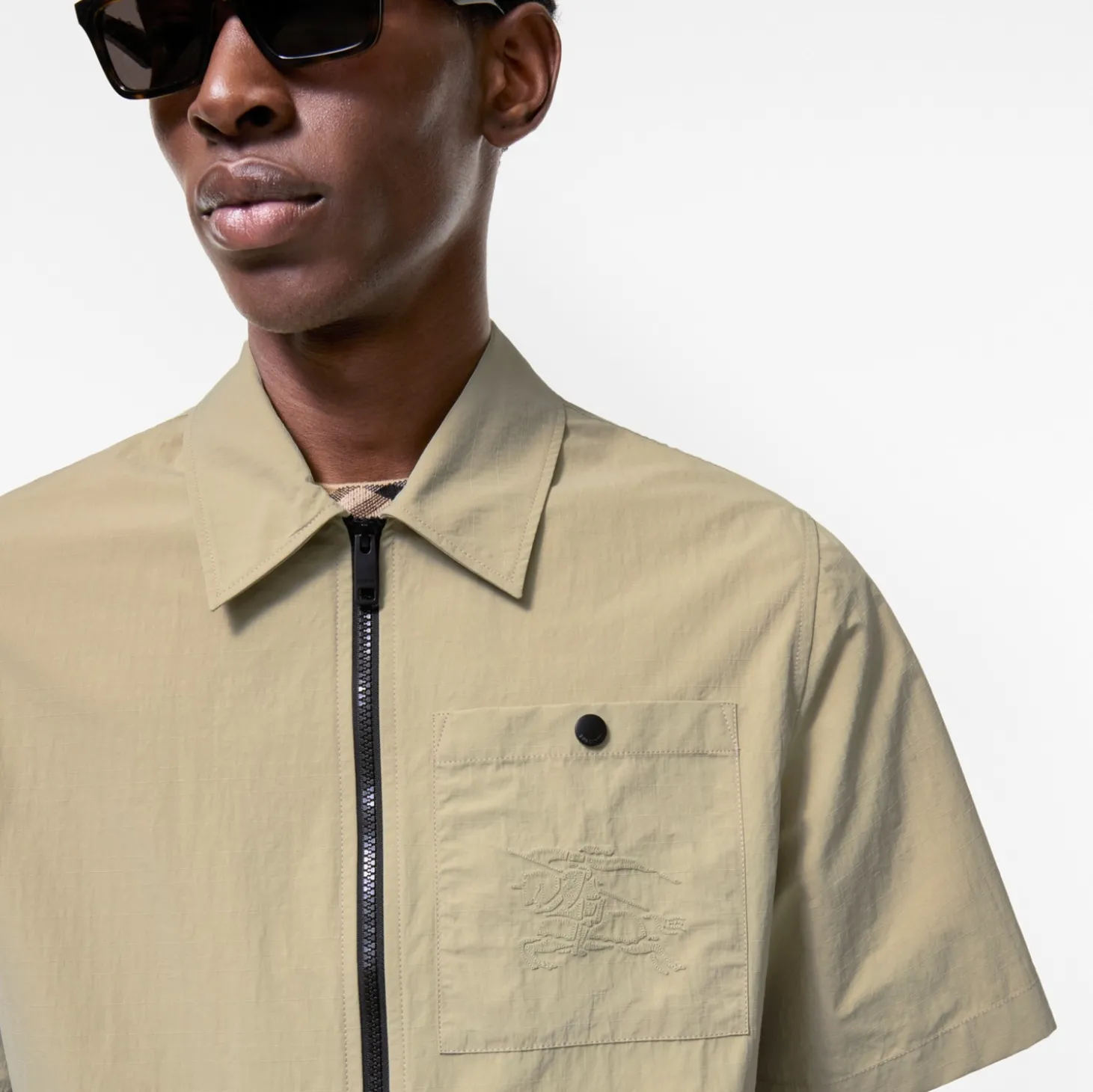Nylon Zip Overshirt