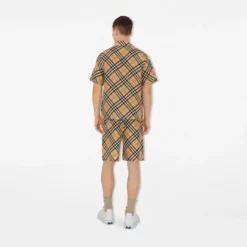 Oversized Check Silk Shirt