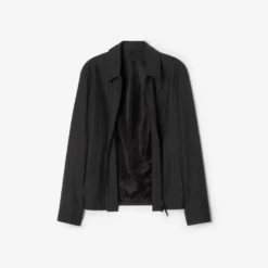 Pinstriped Wool Bloomsbury Harrington Jacket