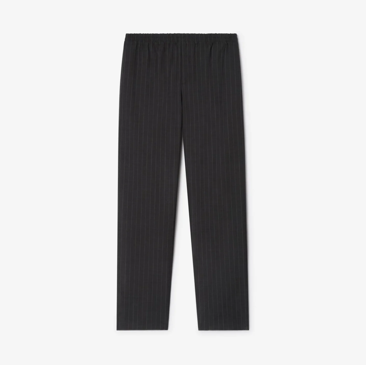 Pinstriped Wool Track Pants