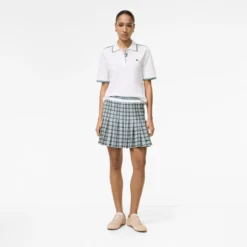 Pleated Check Tennis Mini Skirt