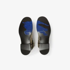 Python-print Leather Ledger Boots​​